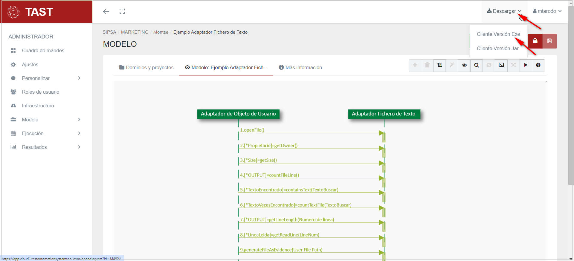 Descargar el Launcher desde diagrama.png